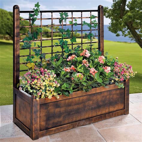 trellised planter box